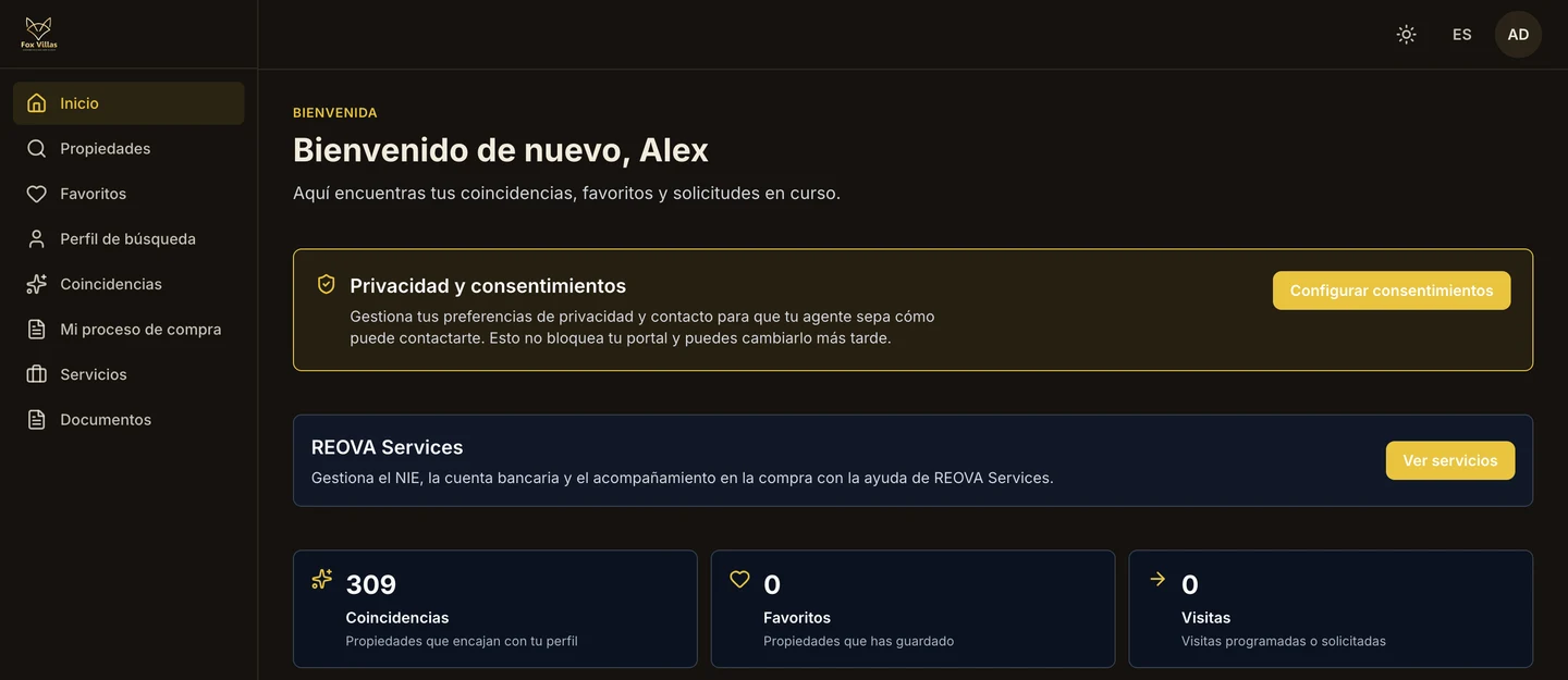 Portal del comprador en español