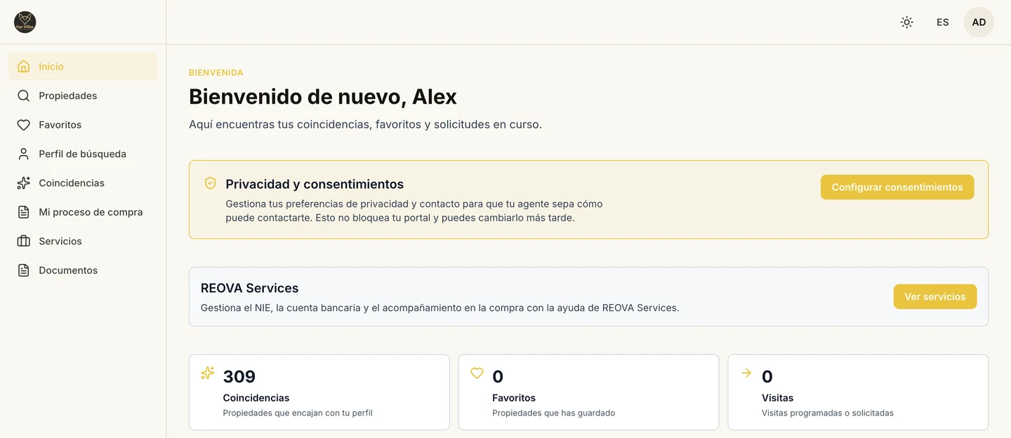 Portal del comprador en español