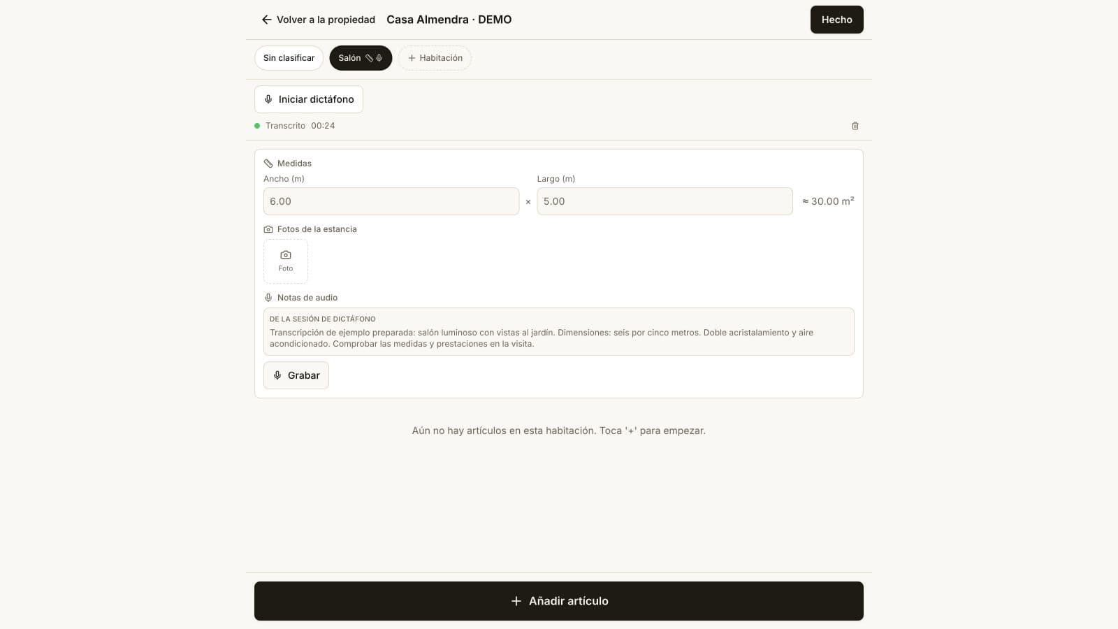 Captación a partir de notas de voz